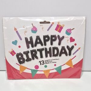 Happy Birthday Foil Banner Balloons